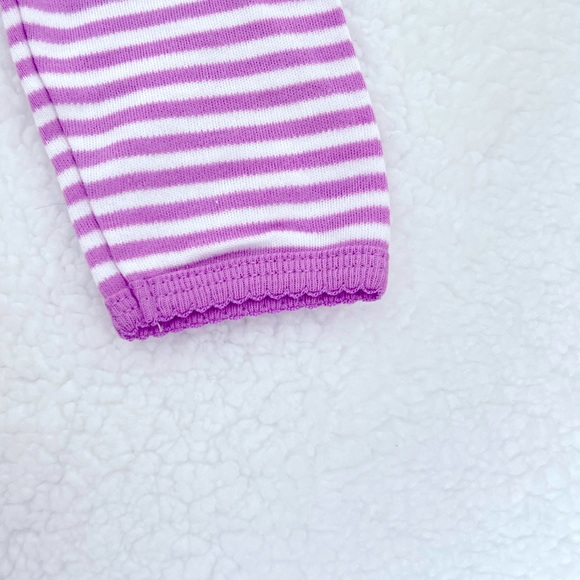 Carter’s girls 6 month owl pajama- lilac purple and white - Picture 4 of 6